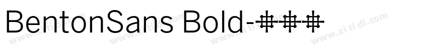 BentonSans Bold字体转换